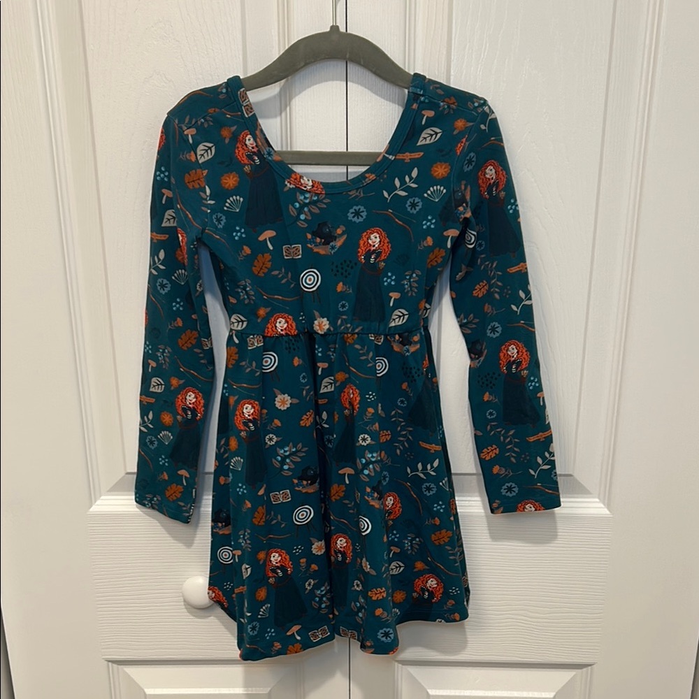 Disney Pixar Merida Kids Long Sleeve Dress